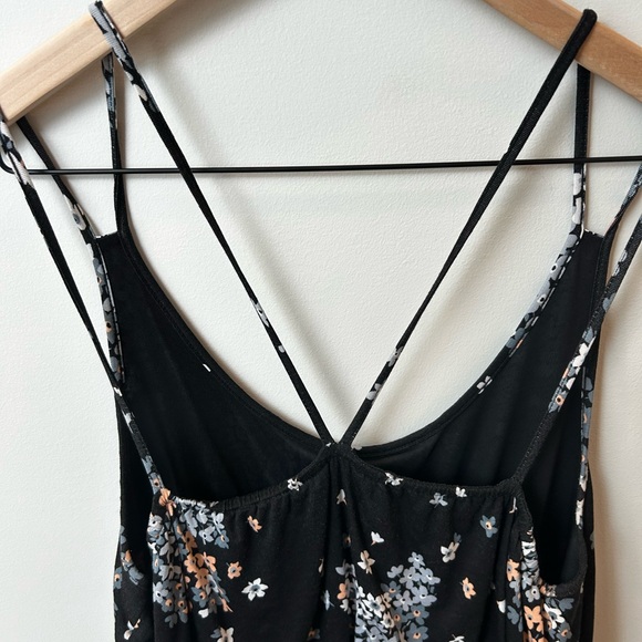 LOFT Black Floral Maxi Dress - Picture 5 of 6